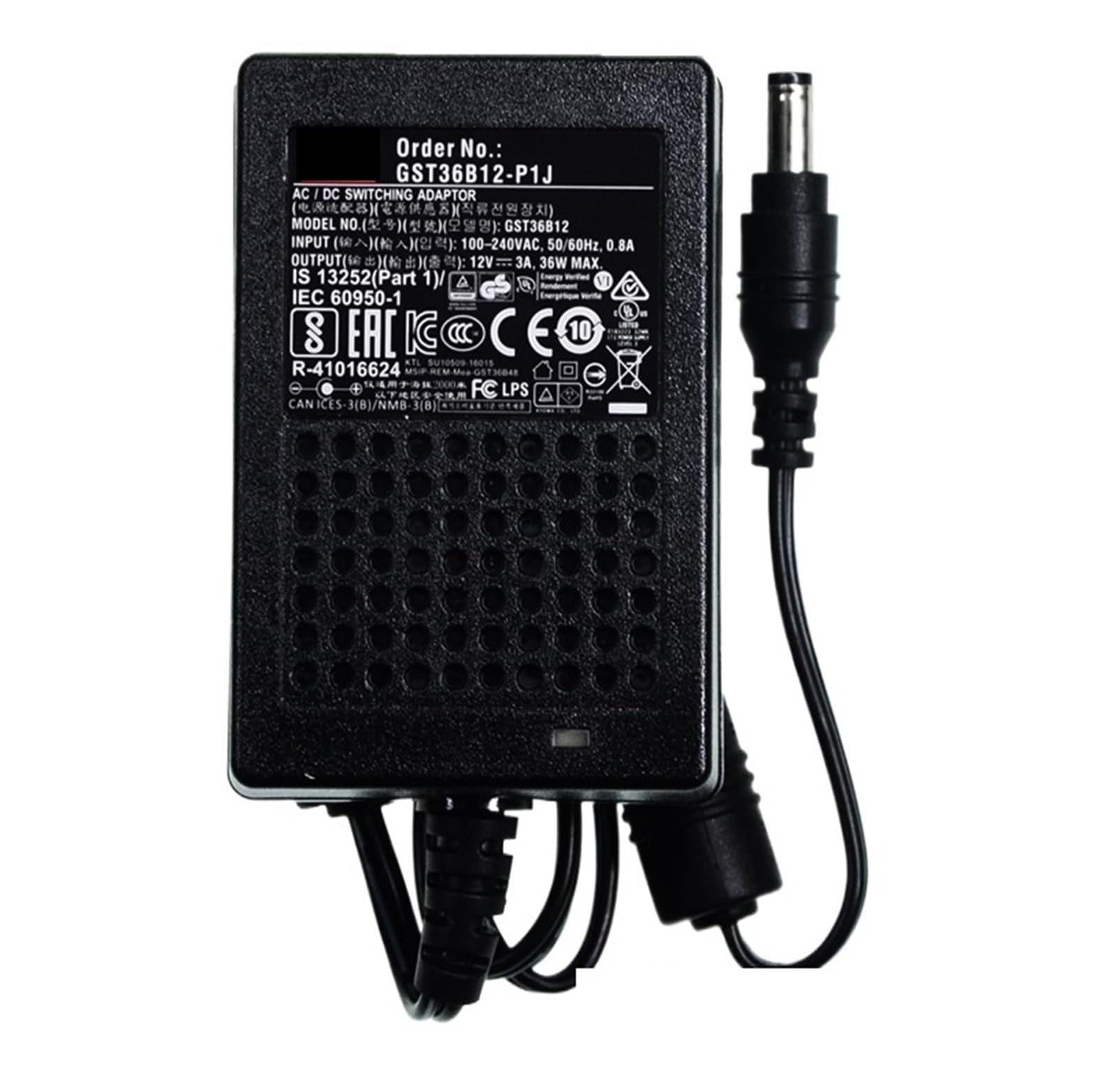 Adaptateur secteur industriel 36W GST36B bloc alimentation AC-DC 5V 9V 12V 24V
