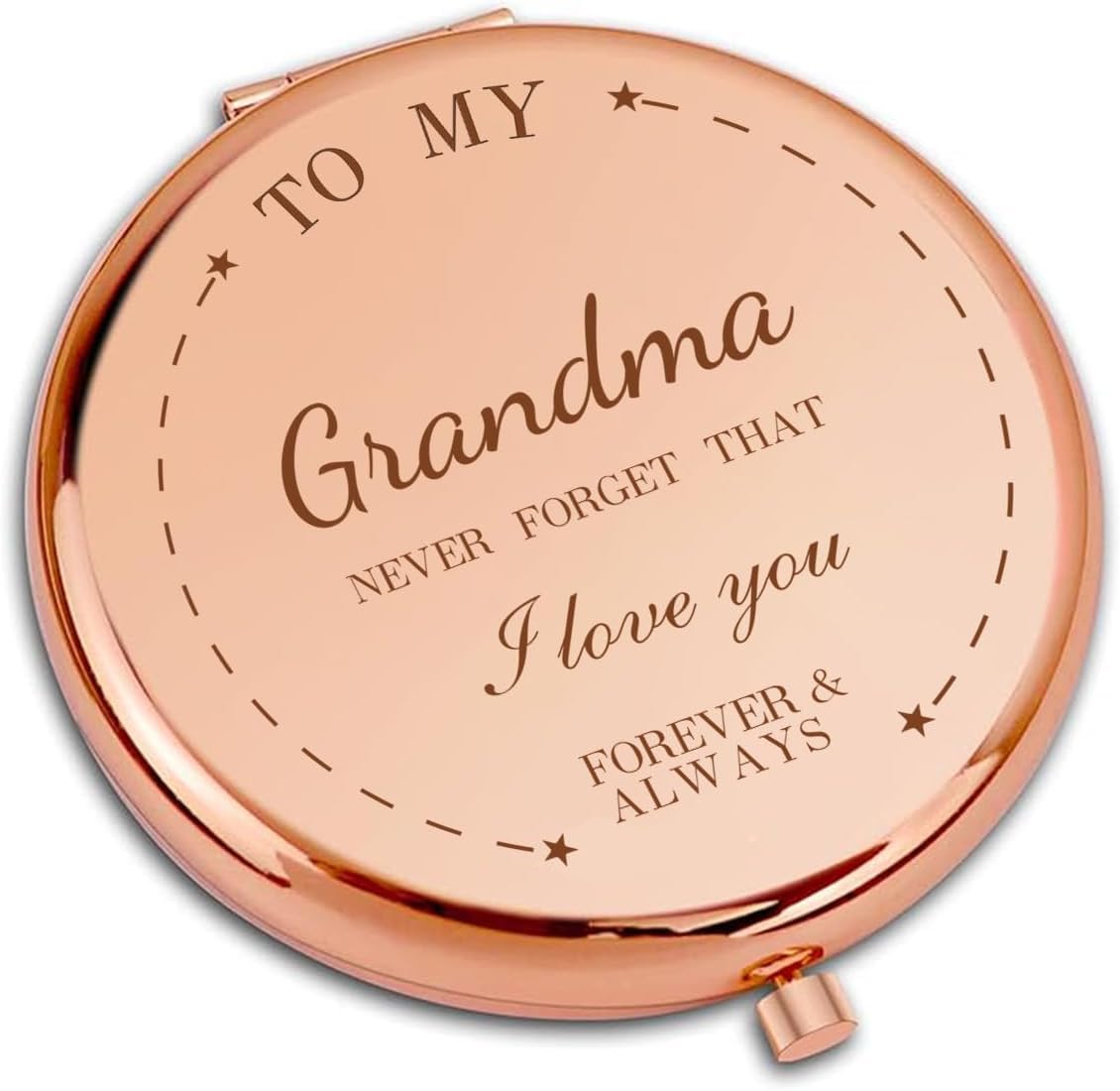 Vivajoy Mirror - Grandma Grandma Gifts - Gifts For Grandma,Grandma Birthday Gifts,Pocket Makeup Mirror,Best Grandma Birthday Gift From Grandchildren, Gifts For Grandmother From Granddaughter Grandson For Christmas