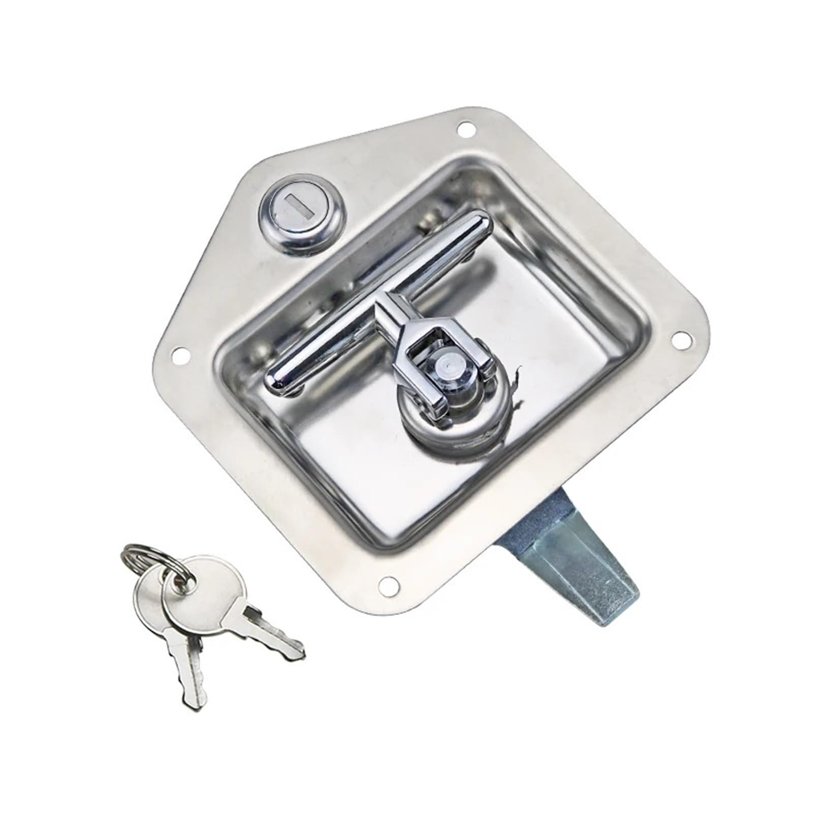 Serrure de porte pour boîte à outils de chantier en acier inoxydable 304 pour camion