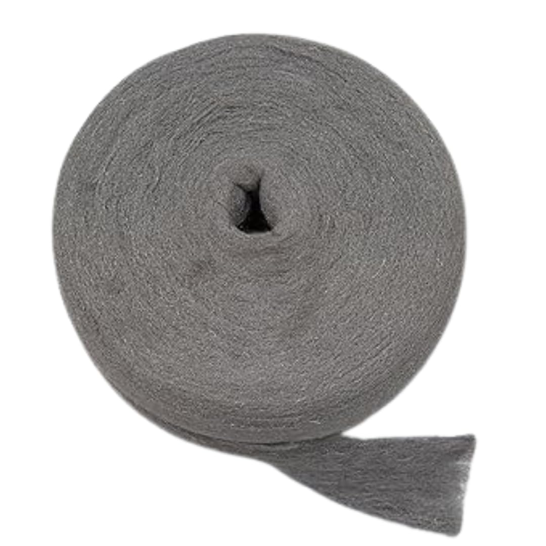 Steel Wool Coil 2.5 kg, Polisher Floors Steel Wool Smooth 00, Smooth 000 and Extra Fine 00000 Terrazzo Floor Polish with a Premium Restoration Ideal for Furniture and Antiques AKRON