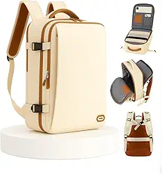 Mochila de Viagem Masculina Feminina Reforçada Executiva Grande Mochila para Notebook Trabalho, Viagem, Faculdade e Escola - Antifurto, Saídas USB e Fone, Alça de Aço, Impermeável + Capa para Tênis
