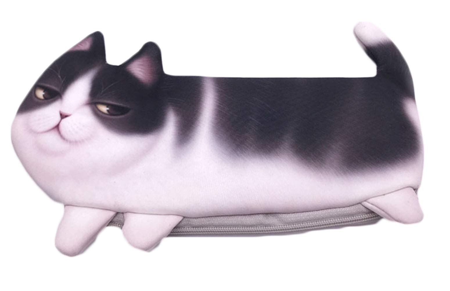 OKWIN Students Cute Cartoon Cat Pen Case Big Capacity Personality Storage Bag Coin Purse Cosmetic Pouch