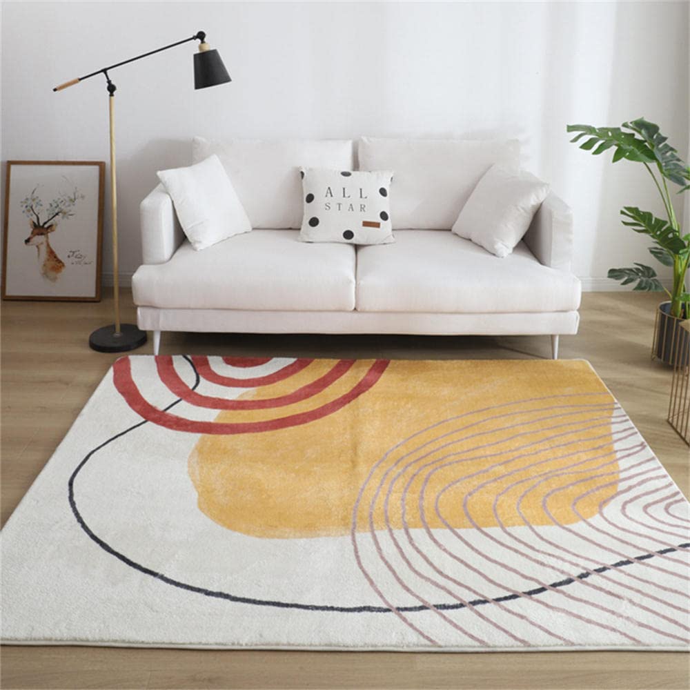 Tapis anti dérapant pour réveiller la déco du salon avec un style minimaliste