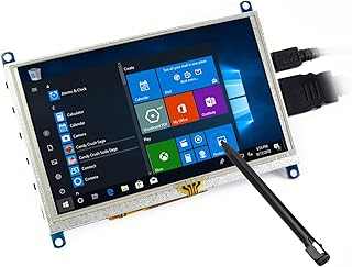 TOP1 5 inch Resistive Touch Screen LCD (G) 800 * 480 Pixels HDMI/VGA Ports TFT LCD Display Computer Monitor Supports Raspberry Pi 4/3B+ Windows 11/10/8.1/8/7