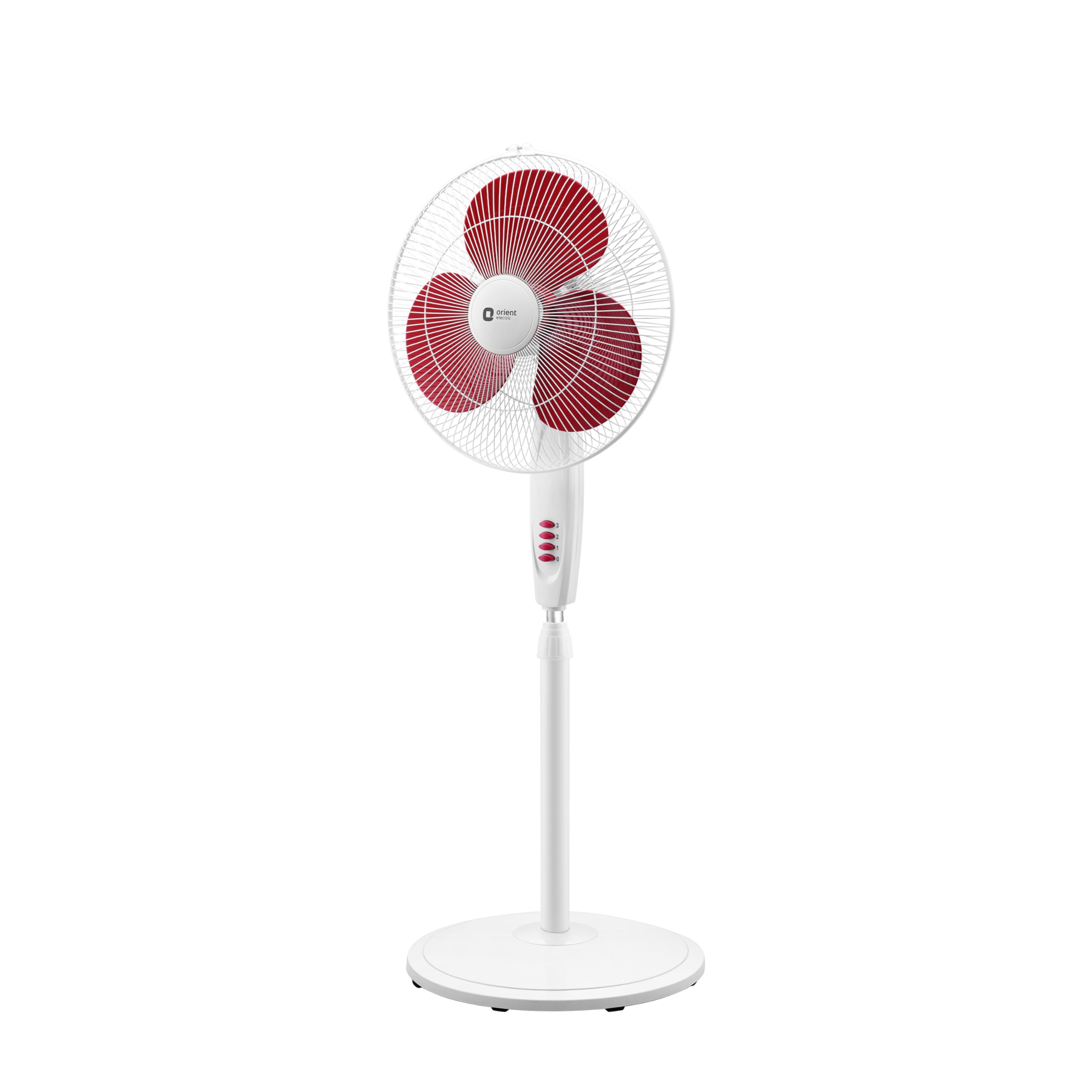 Orient Electric 400 mm Stand 82| Stand fan with tilt & oscillation| Telescopic adjustable height| Piano speed control| Red, pack of 1 (B0C7ZFKM1R) Amazon Price History, Amazon Price Tracker