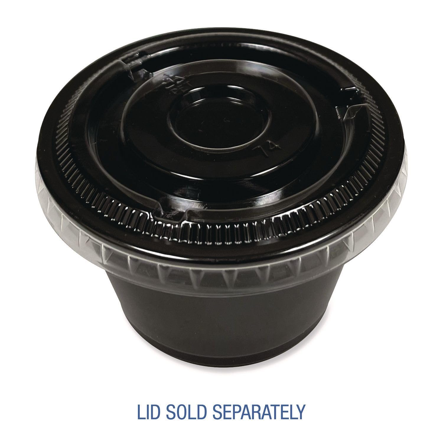 Boardwalk Souffle/Portion Cups, 4 oz, Polypropylene, Black, 2,500/Carton