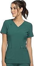 Cherokee Women's Medical Scrub Top Iflex V-Neck Knit Panel Top - CK605