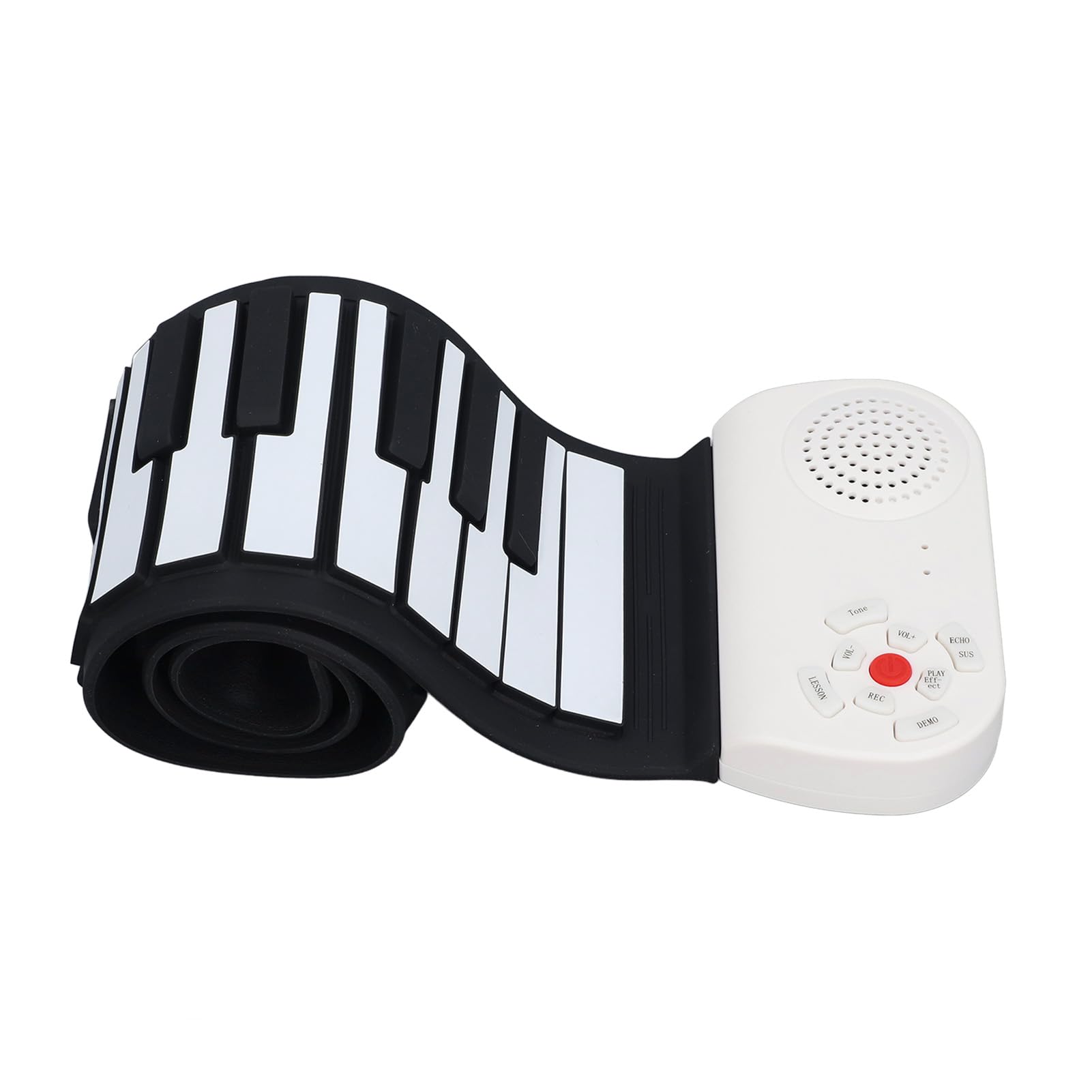 Pianoforte Arrotolabile a 49 Tasti, Ricarica USB, Tastiera Elettrica Pieghevole, Tastiera Portatile, per Bambini, Principianti, Pratica Didattica, Materiale Siliconico