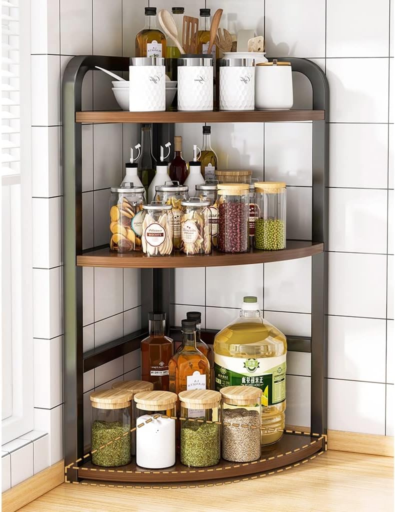 No.254)箱ティッシュ収納タイプ❣️一体型キッチンシェルフ☆スパイスラック No.254)箱ティッシュ収納タイプ❣️一体型キッチンシェルフ☆スパイス