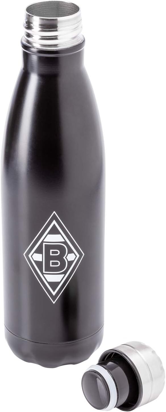 Borussia Mönchengladbach Trinkflasche 'Raute' - Offizieller Fanartikel 0,5L Metall