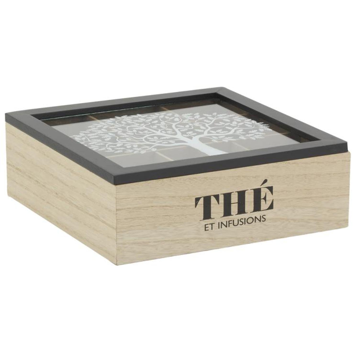Boîte à thé 9 compartiments pour en finir avec les boîtes en carton