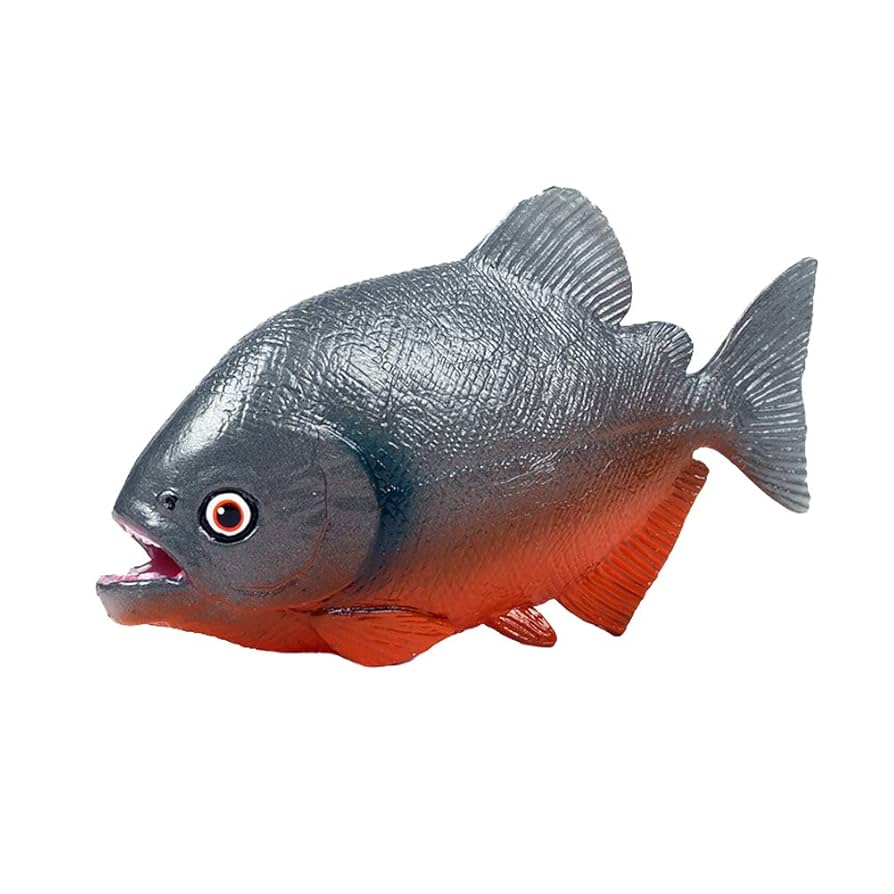 ハンドメイド　38cmイエローピラニア フィギュア　レプリカ置物　熱帯魚オブジェ Amazon | ハンドメイド 38cmピラニア壁掛け 魚模型 牙魚 熱帯魚