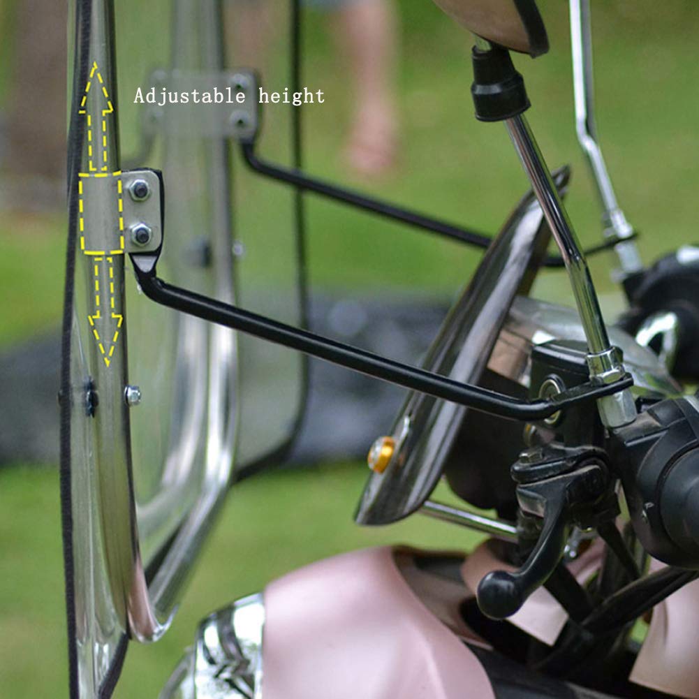 HJJH Universele motorfiets paraplu zonwering regenbescherming, afdekking voor elektrische mobiel, mobiliteitsroller, zon en regenbescherming van polyester scherm, universeel, gesloten waterdicht
