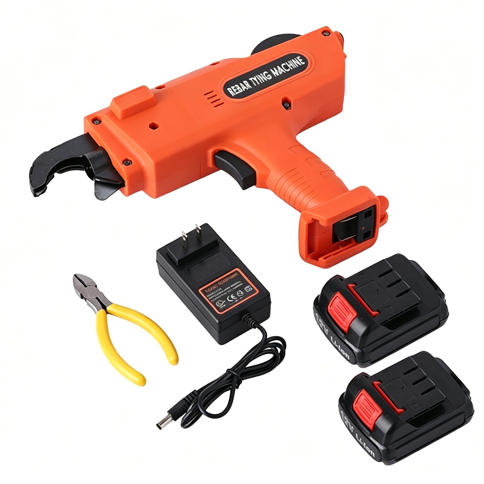 FHRKA Rebar Tying Tool, Tier Tying Machine with 0.8mm Wire Diameter,Electric Reinforcing Rebar Tier Gun for Steel Bar Binding (8)