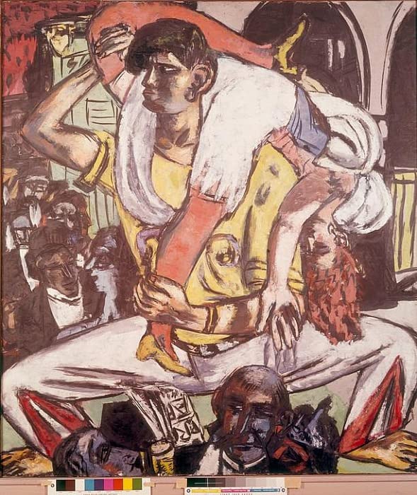 Peinture moderne Danse de Max Beckmann affiche imprimée sur toile grand format 60x90cm