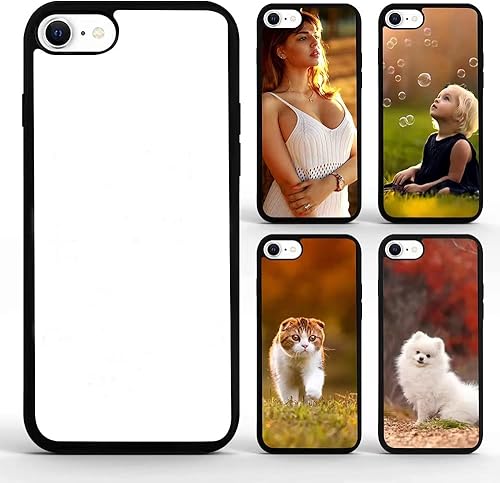 5 fundas para iPod Touch 7, iPod Touch 6, funda de sublimación en blanco imprimible DIY personalizada para iPod Touch 5, goma suave, antiarañazos, a