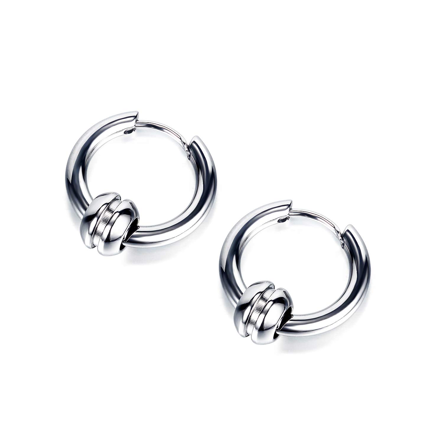 Peora Silver Plated Hoop Huggie Earrings Stylish Design Fashion Jewellery for Men & Women (PX9E69) (B0BT87Y59B) Amazon Price History, Amazon Price Tracker