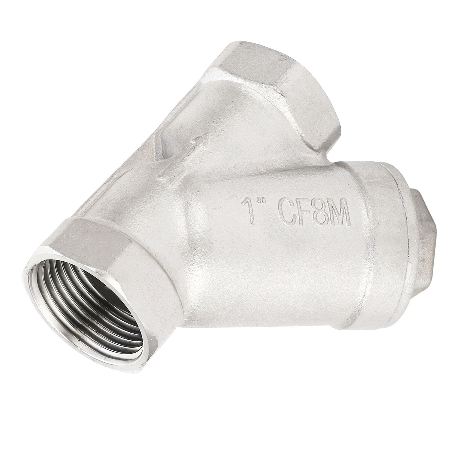 BRRNOO Filtro de Tubería de Agua Acero Inoxidable 304 en Forma de Y 1 Pulgada DN25 Rosca