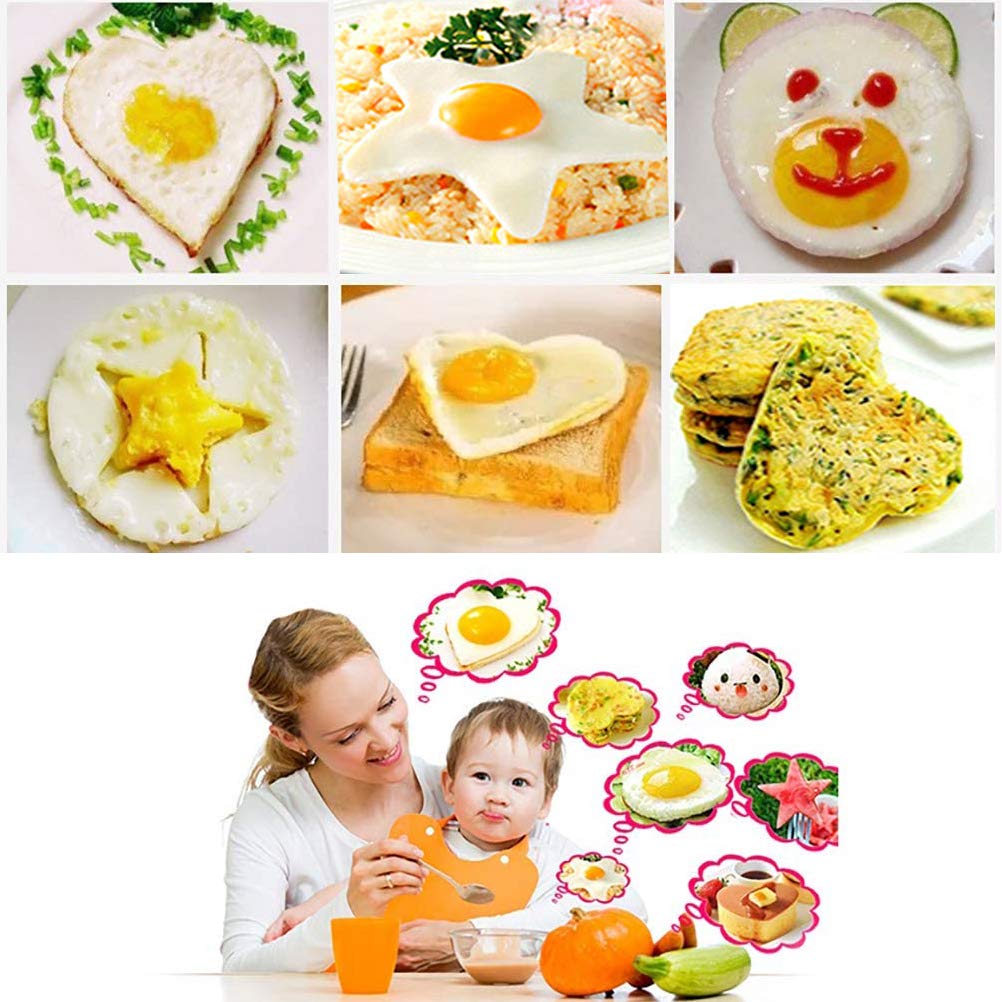 Stampo Per Uova E Pancake - 2 Anelli In Acciaio Inox Con Manico - Per Uova Tonde, Hamburger E Polpette - Foto 2