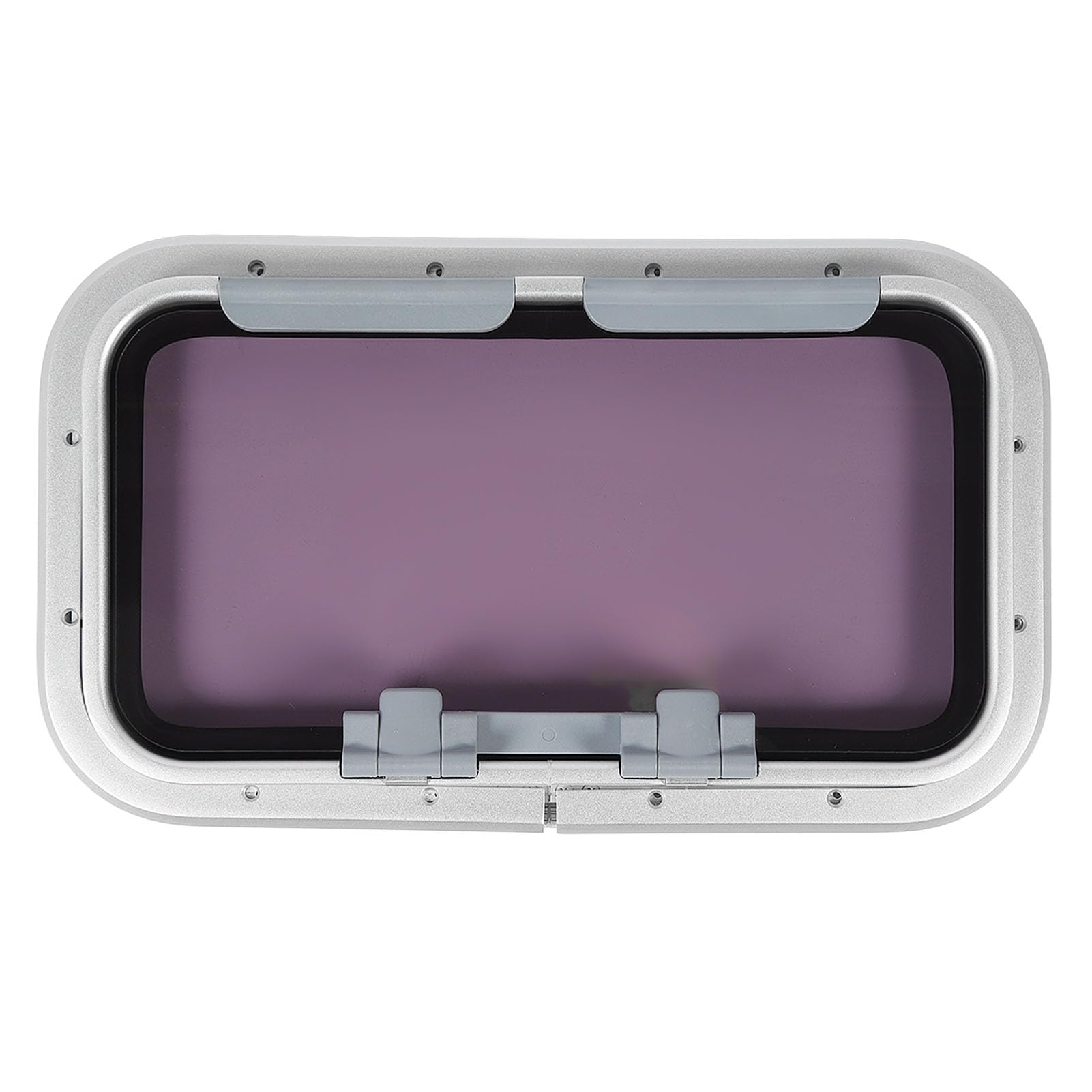 Jiawu D'ouverture Rectangulaire pour Bateau et Yacht, Fenêtre de Remplacement de Ventilation en Aluminium 429 X 171 Mm, Trou de Port D'ouverture Interne étanche de 0 à 180 Degrés