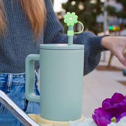 Miniatura 3 de 4 fundas de popote para vaso Stanley de 30 y 40 onzas, tapas de popote de silicona de 0.4 pulgadas, tapa para accesorios de copa Stanley, a prueba