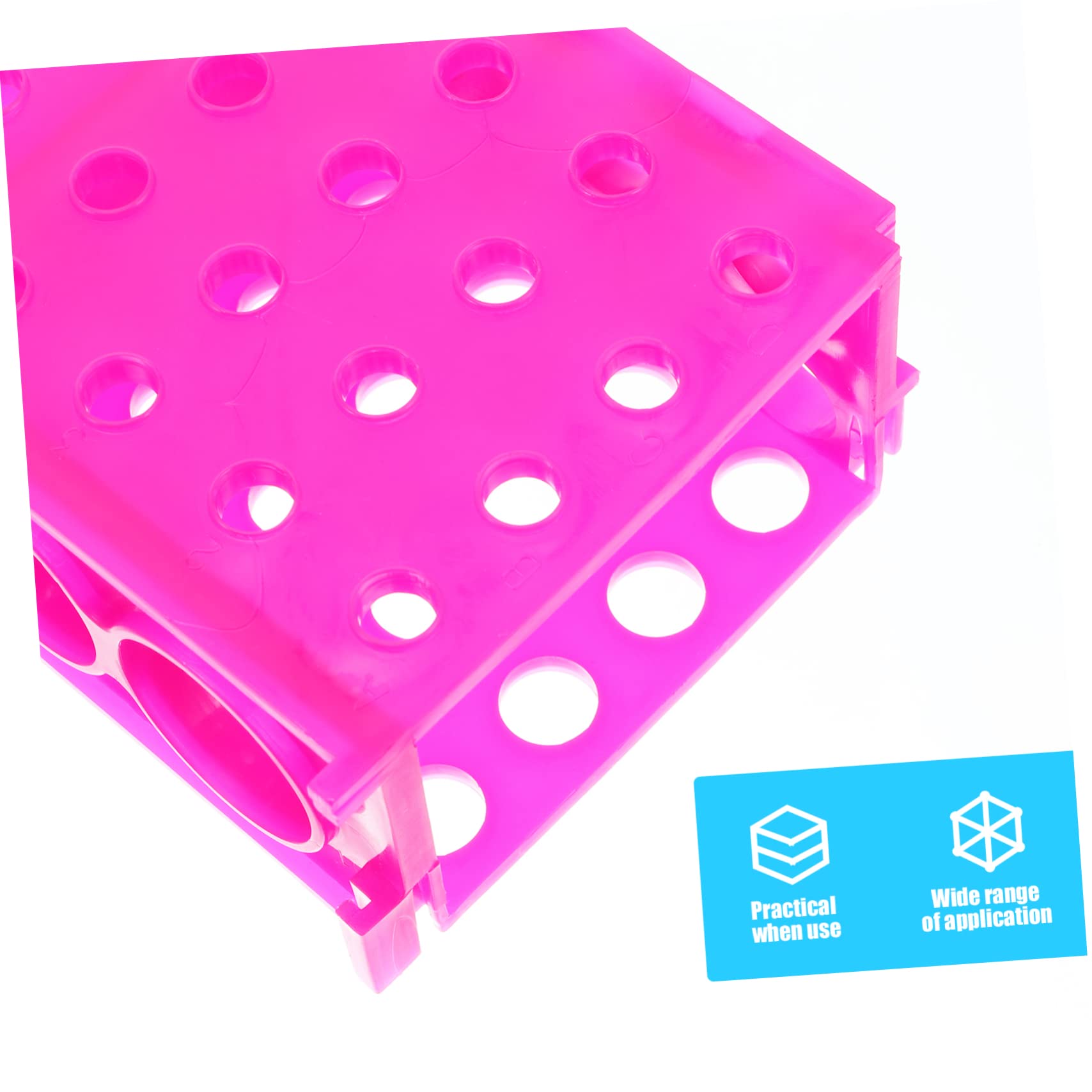 CIYODO 2pcs Rack Microcentrifuge Rack Chemistry Test Tube Holder Lab Tube Racks Small Test Rack Mount Lab Test Tube Rack Centrifuge Shelf Lab Rack Plastic