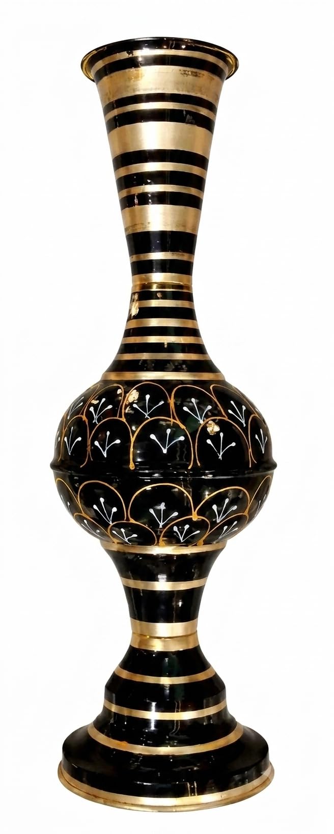 Procyon Metal Flower Vase 24 Inch for Living Room Corner, Big Size Decorative Floor Vase for Home Decor, Bedroom, Hallway, Office & Entryway, Modern Black Designer Finish-image-26