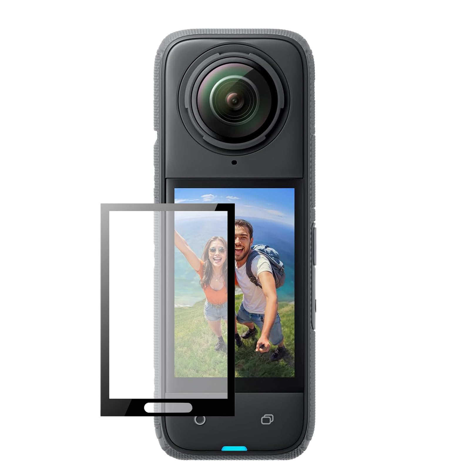 ElectronGeek TELESIN Tempered Glass Screen Protector for Insta360 X4 | Anti-Fingerprint Screen Protection HD Film