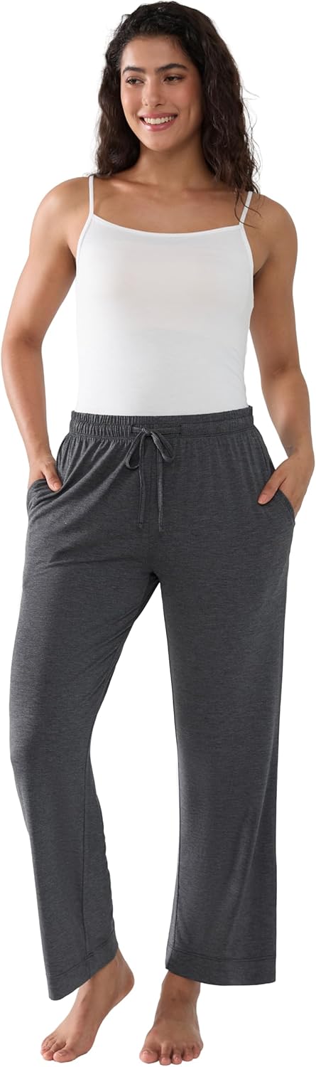 Joyaria Bamboo Viscose Pajamas Pants Women Cooling Loose Wide Leg Lounge Bottoms Lightweight Soft Sweatpants with Pockets - Image 6