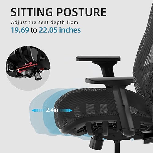 Miniatura 3 de JOYFLY Silla de videojuegos, silla de computadora para adultos, adolescentes, silla de videojuegos, silla ergonómica de carreras para computadora de