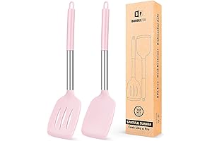 Cute Spatula: Set of 2 Non-Stick Silicone Kitchen Spatulas