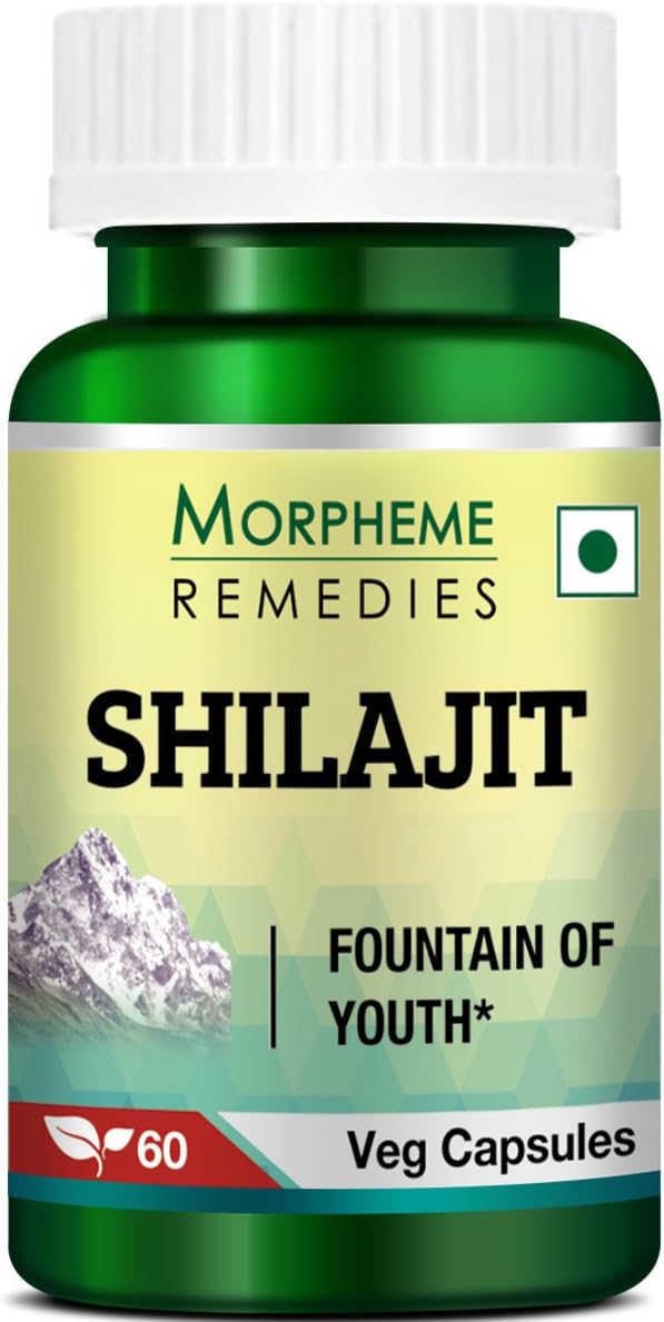 Morpheme Remedies Shilajit 500 mg - 60 Veg Capsules