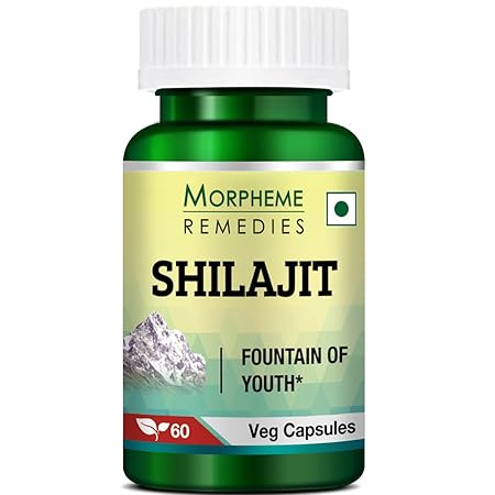 Morpheme Remedies Shilajit 500 mg - 60 Veg Capsules