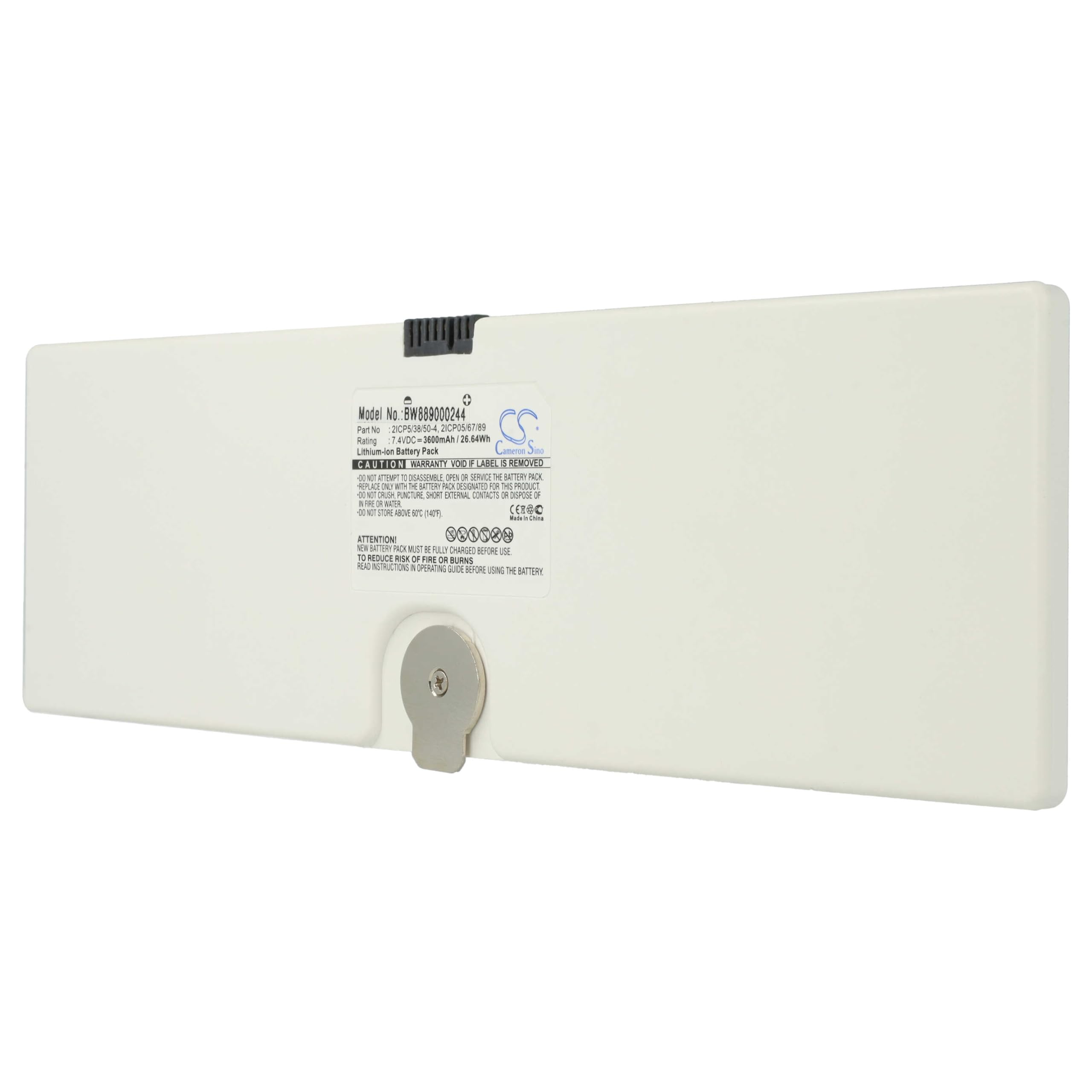 vhbw batteria sostituisce Trixell 2ICP5/38/50-4, 2ICP05/67/89 per strumentazione medica (3600mAh, 7,4V, Li-Ion)