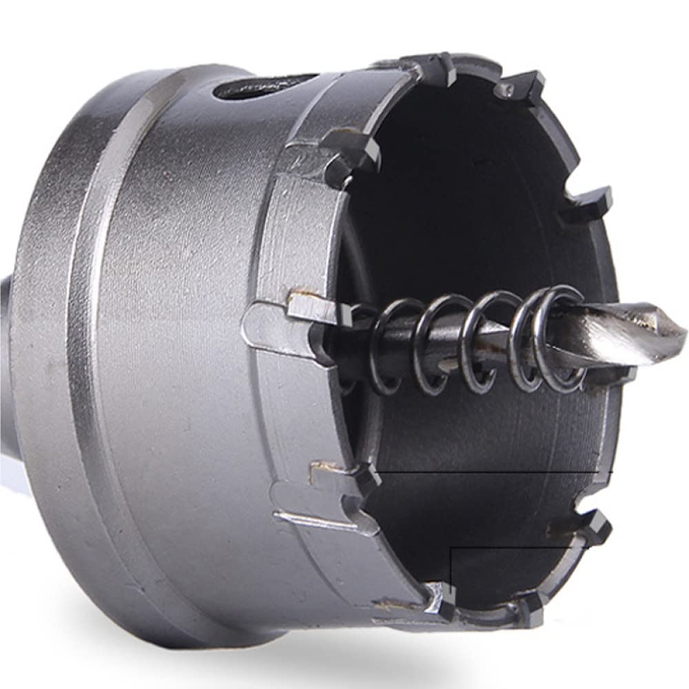 Set di punte da trapano per sega a tazza 1 pz 15-100 mm Lega di metallo duro Acciaio al cobalto Piastra in acciaio inossidabile Ferro Metallo Kit di taglio in alluminio, 40 mm, come mostrato