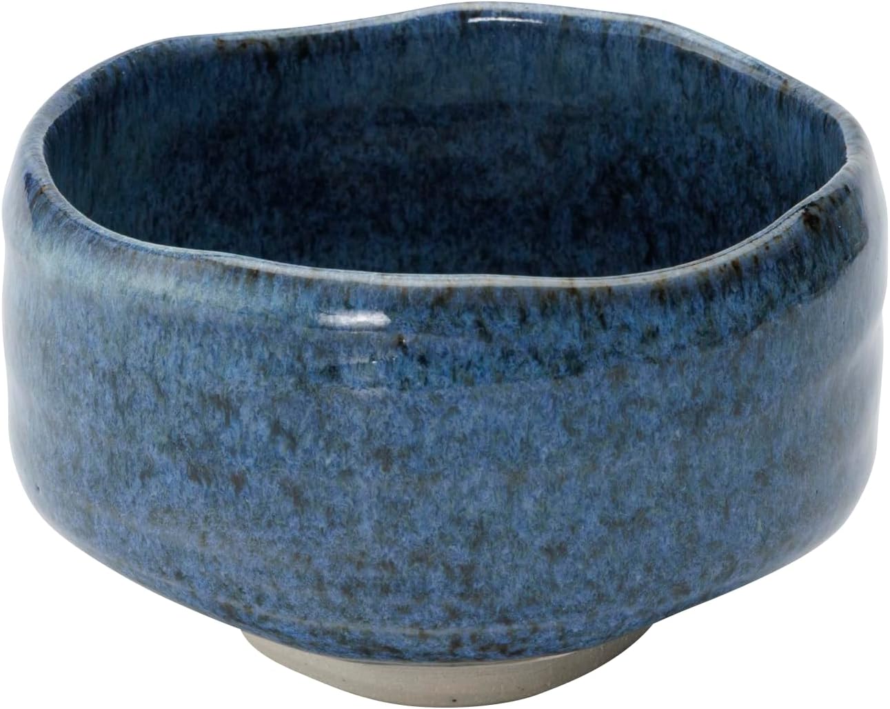 Mino Ware 504-02 Matcha Bowl, Matcha Rice Bowl, Diameter Approx. 4.3 inches (11 cm), Blue Glaze, Blue, Made in Japan