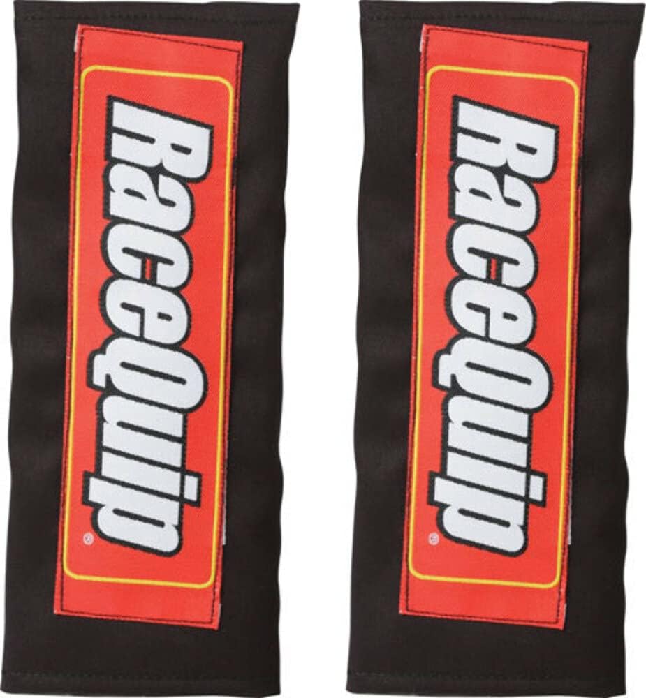 RaceQuip Auto Racing Pads Slip Over 2" or 3" Shoulder Harness Pair Black 767001