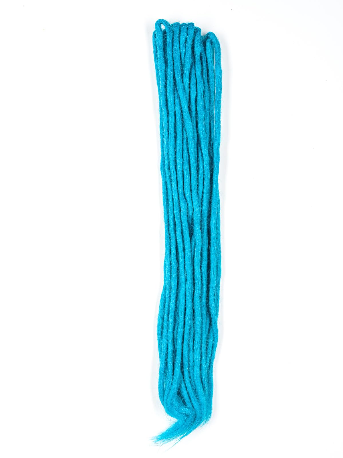 DreadLab - Double Ended Synthetic Dreadlocks (Pack of 10) Crochet Extensions (Blue Crochet), 60cm