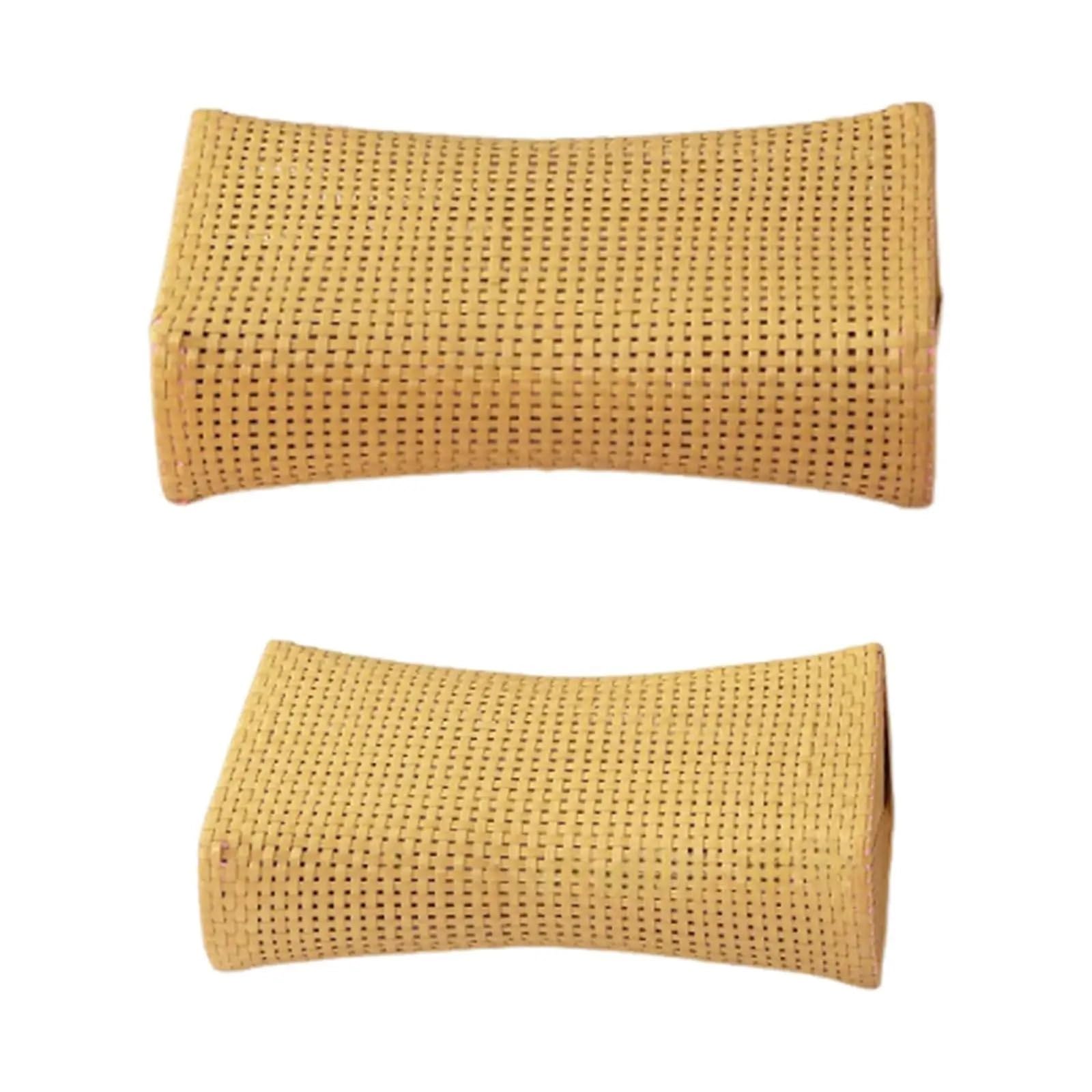 CQAHDSEVF Sauna Headrest Pillow, Sauna Headrest Pillow Imitation Rattan Neck Rest Accessories For Sauna Steam Room S, L(S)