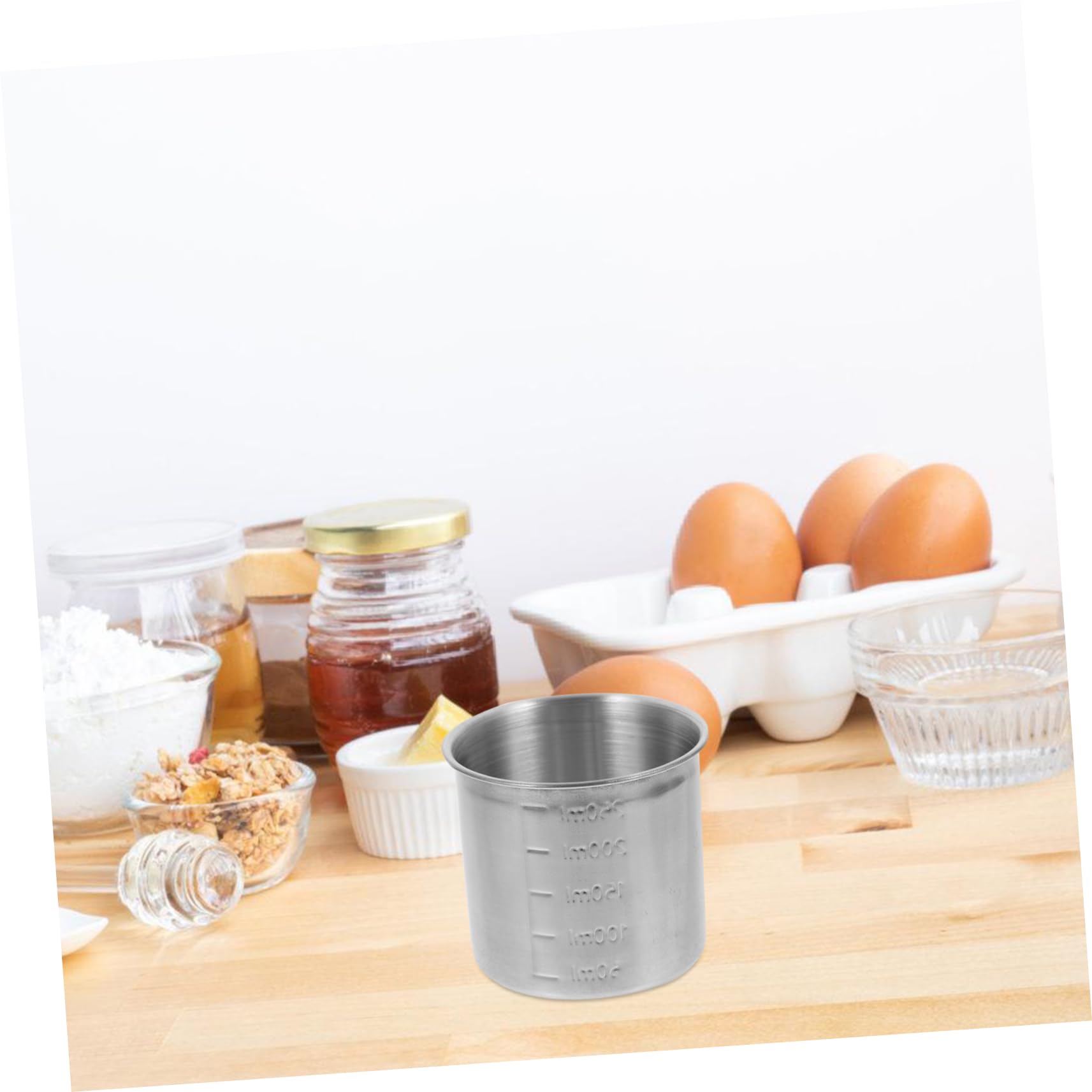 Alipis 3piezas Recipiente Medidor De Alimentos De Gran Capacidad Con y Limpieza Contenedor Multi- Para Cocina y Picnic