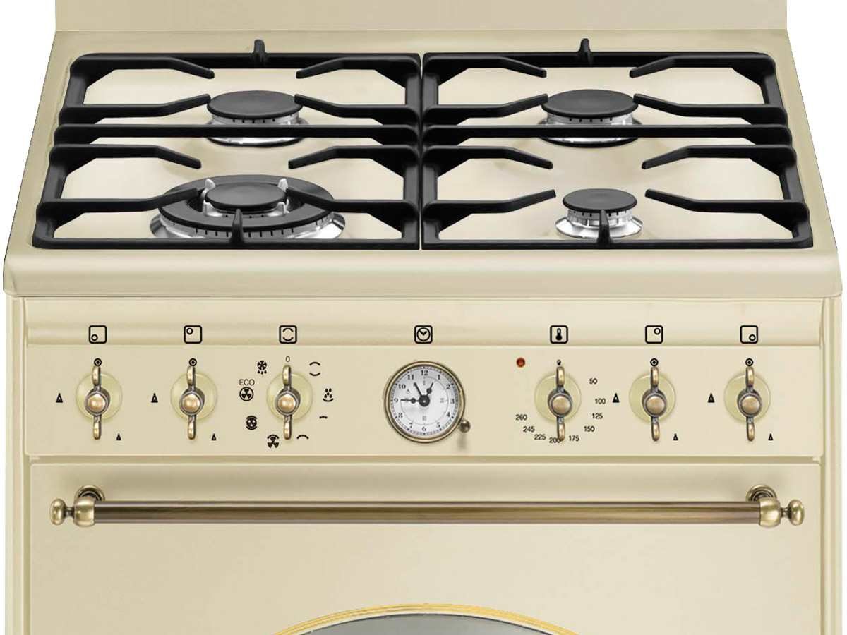 Smeg CO68GMPD9 cucina Piano cottura Crema Gas A