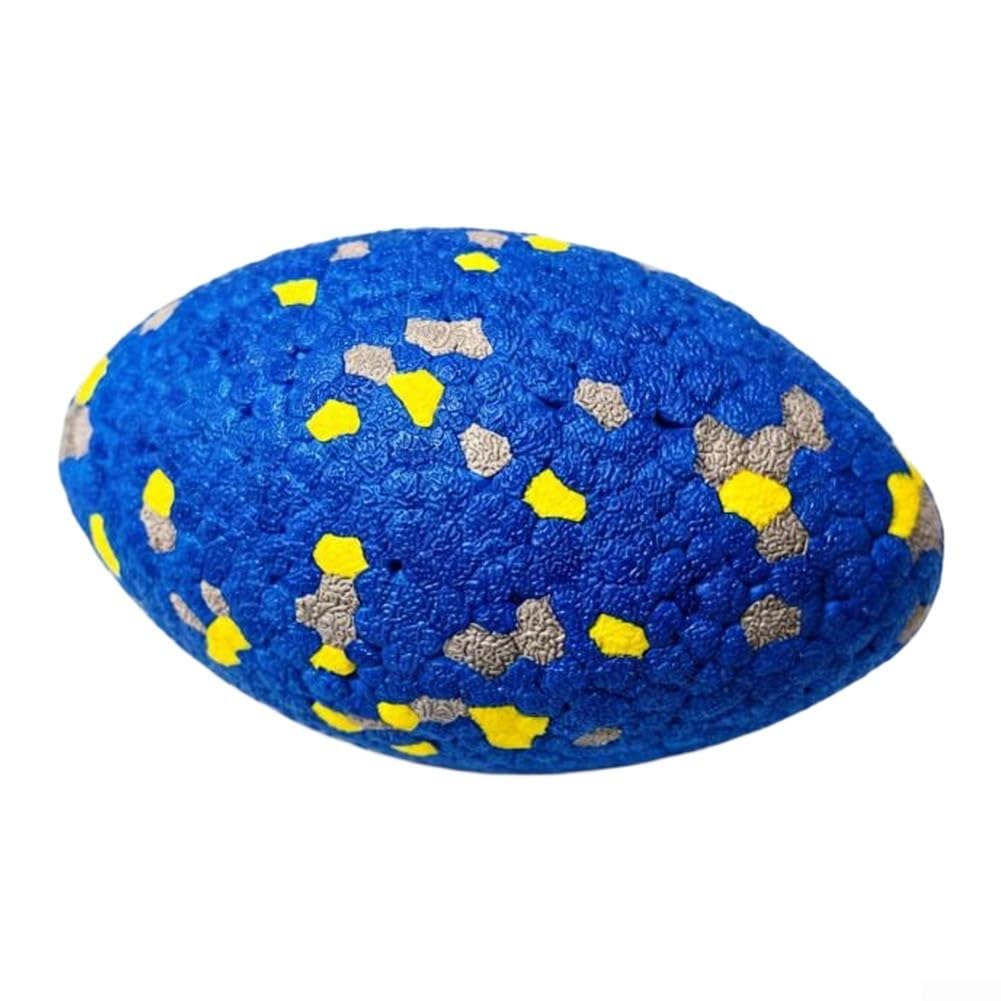 Dog Toy Ring And Football Set E-TPU Chew Resistant Floating | E-TPU Material, Floats In Water, Dental Cleaning Texture, Bright Colours For Visibility, 2-piece Set For Fetch