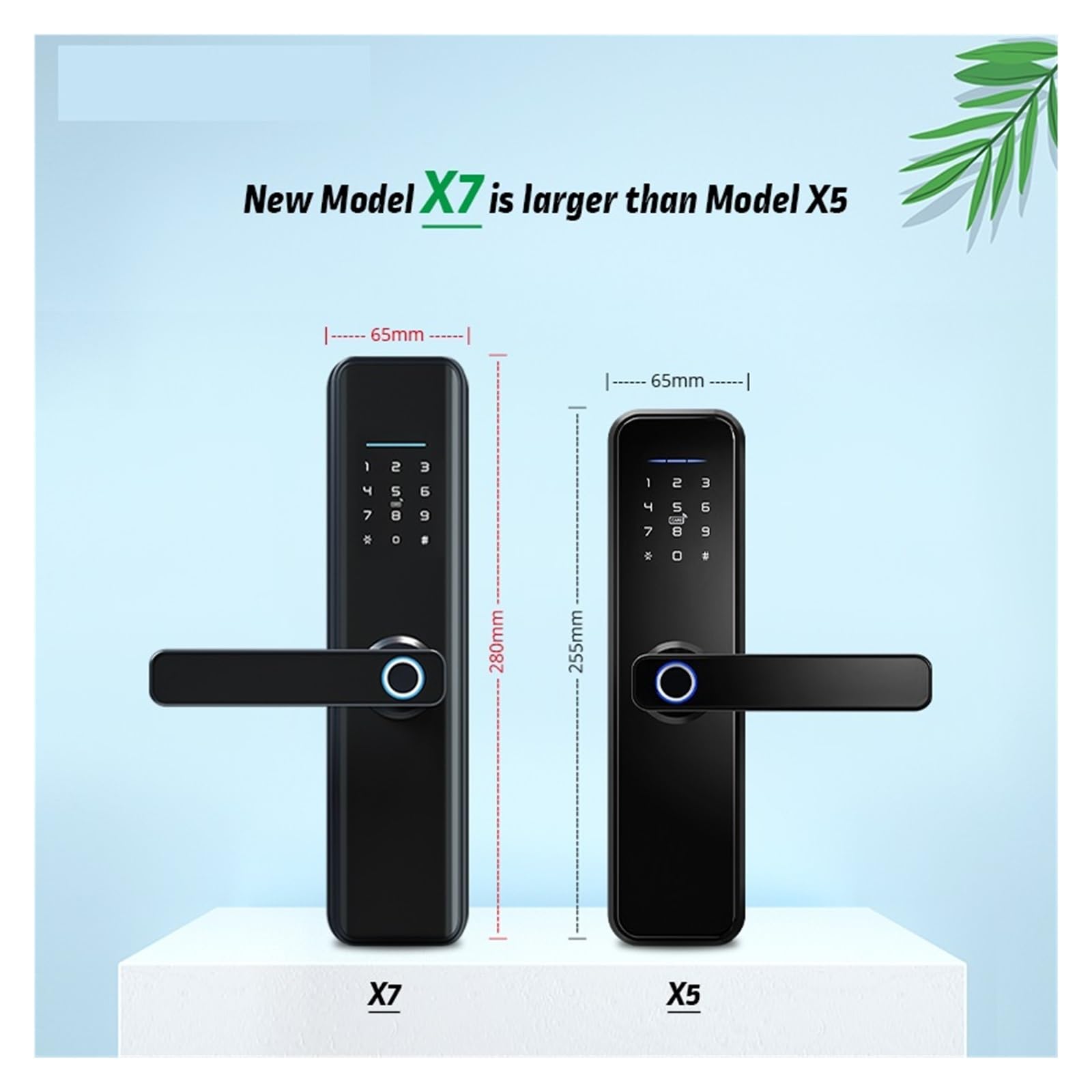 Serratura Smart, Impermeabile Impronta Digitale Ttlock Serratura Elettronica Intellinte Casa Intellinte Sicura,Smart Lock Facile da Installare(X7ttR-5085)