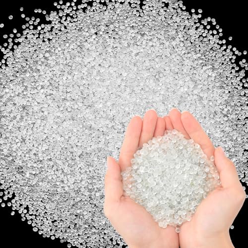 LemonRoad 15 Lbs Glass Beads Weighted Beads Glass Bead Filler Pellets for Stuffing Weighted Blankets Reborn Dolls Crafts Pillows Vests Stuffed Animals Anxiety Lap Pads