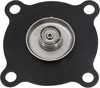 Kit de diafragma de válvula electromagnética, sello de goma, piezas de repuesto compatibles con válvula de agua solenoide de 1/2 pulgada 3/4 pulgadas para sistema de riego de fontanería, color negro