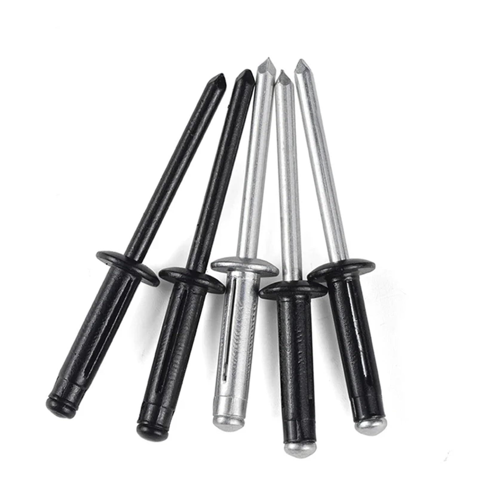 Rides creux en bronze. Rivets aveugles en aluminium à tête fraisée M3.2-M6.4 multicolores 620 pièces(M4.8 X 30 (20pcs),Full Black Aluminum)