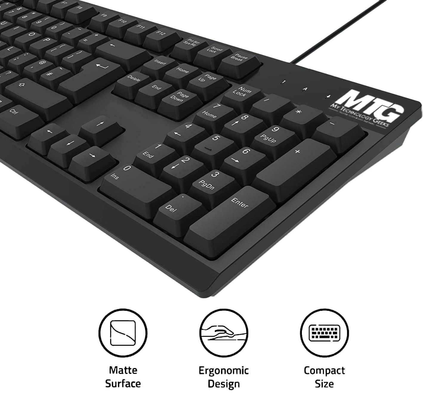 Amazon.com: MTG Basic Full Size Slim USB Wired Keyboard and Mouse