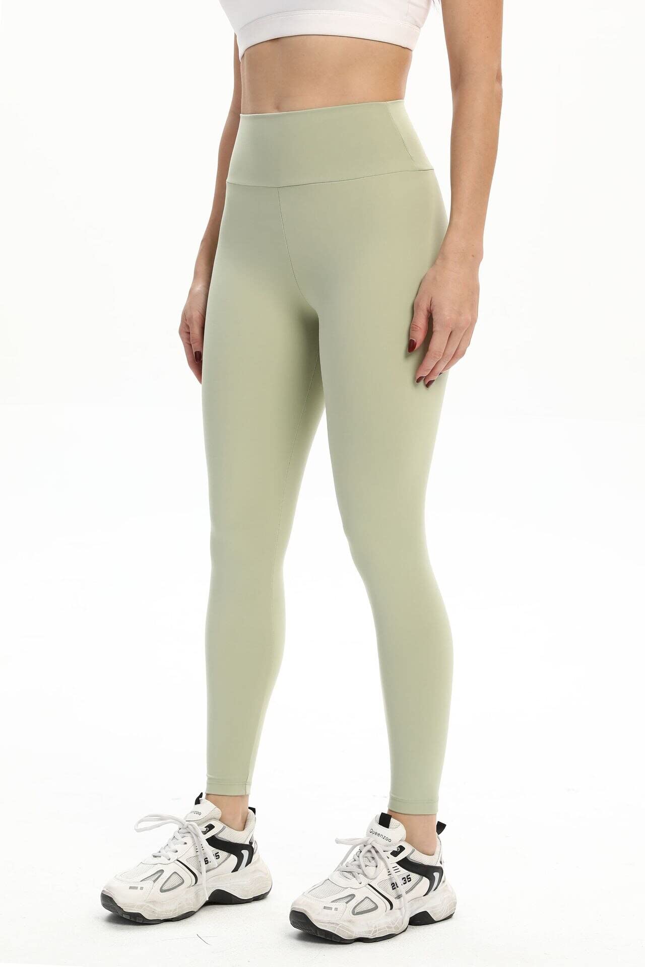 LuisFranklin Legginsy damskie siłownia joga sportowe legginsy push up damskie spodnie do jogi legginsy podnoszące pośladki wysoka talia fitness sportowe rajstopy damskie trening siłownia obcisłe legginsy S awokadogreen