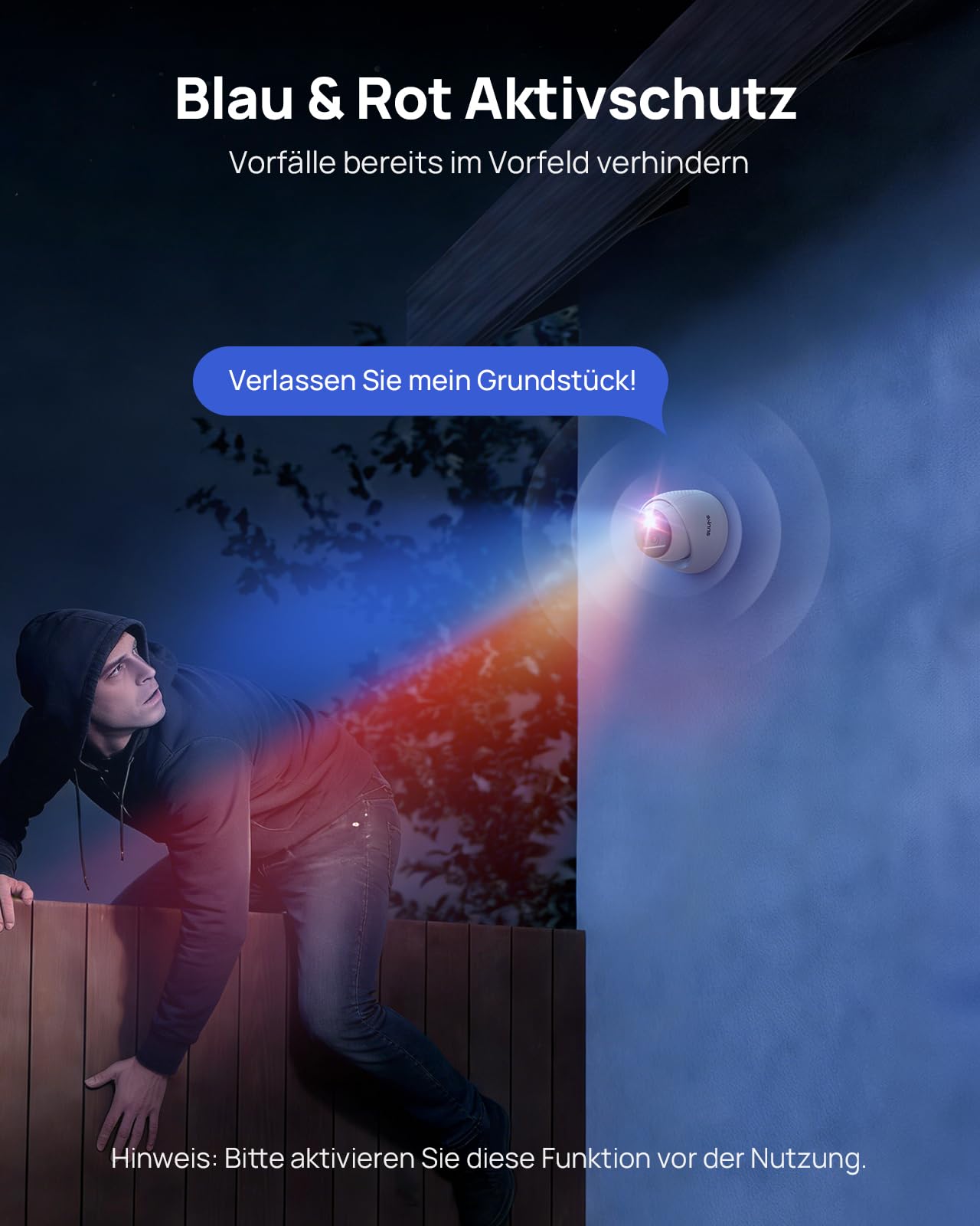 ANNKE 3K PoE Überwachungskamera Aussen, IP Kamera mit Personen- und Fahrzeugerkennung, Audio und microSD Kartensteckplatz, 100 Fuß Nachtsicht, IP67 Wasserfest, H.265+ (Update-Version von C500) | IP Kamera mit Zwei-Wege Audio, 100 Fuß Nachtsicht, 512GB mic