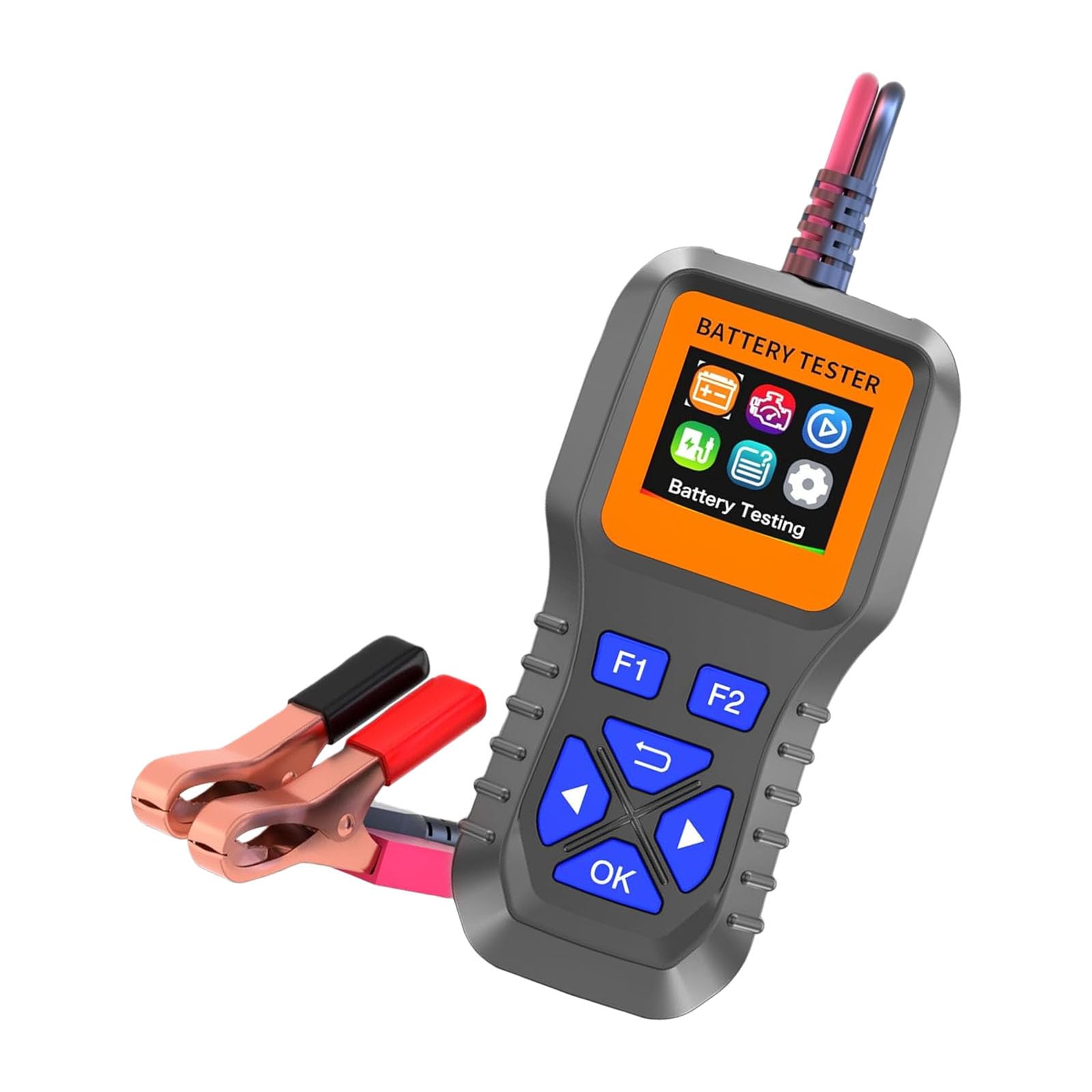 Analizzatore di batteria per veicoli, con compatibilità 12 V-35 V per una rapida analisi dei guasti, tester di carica professionale per batterie al litio con scanner per batterie al litio acido